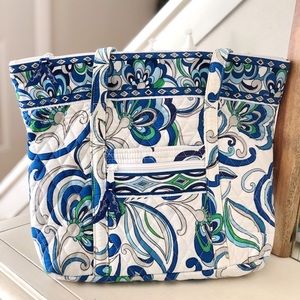 Vera Bradley Mediterranean White Tote